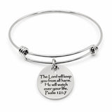 The Lord Will Keep You From Harm Charm Bangle