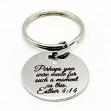 Made For This Moment Scripture Keychain