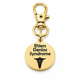 Ehlers Danlos Syndrome Goldtone Clip On Charm