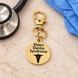 Ehlers Danlos Syndrome Goldtone Clip On Charm