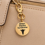 Ehlers Danlos Syndrome Goldtone Clip On Charm