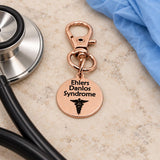 Ehlers Danlos Syndrome Rose Goldtone Clip On Charm