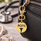 POTS Medical Goldtone Clip On Charm