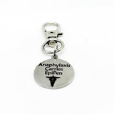 Anaphylaxis Carries EpiPen Clip On Charm