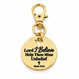 Help My Unbelief Goldtone Clip On Charm