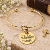 Christian Protection Goldtone Cuff Bracelet