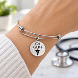 On GLP One Medical Notice Charm Bracelet