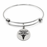 Implanted Cardiac Defibrillator Charm Bracelet