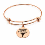 Implanted Cardiac Defibrillator RoseGold Bracelet
