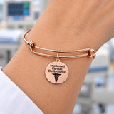 Implanted Cardiac Defibrillator RoseGold Bracelet