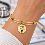 Sickle Cell Disease Goldtone Charm Bracelet