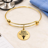 Ehlers Danlos Syndrome Goldtone Charm Bracelet