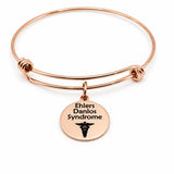 Ehlers Danlos Syndrome Rose Goldtone Bracelet