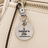 Faithful Is He Clip On Charm