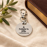 Faithful Is He Clip On Charm