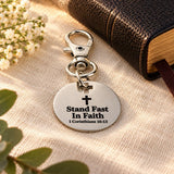 Stand Fast In Faith Clip On Charm
