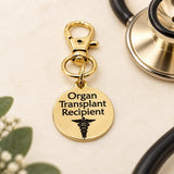 Organ Transplant Recipient Goldtone Clip On Charm