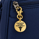 Implanted Cardiac Defibrillator Goldtone Charm