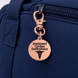 Cardiac Defibrillator Rose Goldtone Charm