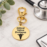 Mitral Valve Prolapse Goldtone Clip On Charm