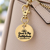 Great Is Thy Faithfulness Goldtone Clip On Charm
