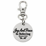Joy And Peace In Believing Clip On Charm