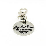 Joy And Peace In Believing Clip On Charm
