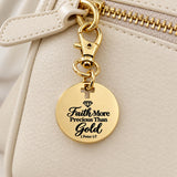 Faith More Precious Goldtone Clip On Charm