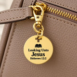 Looking Unto Jesus Goldtone Clip On Charm