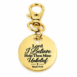 I Believe Mark 9 24 Goldtone Clip On Charm