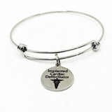 Implanted Cardiac Defibrillator Charm Bracelet