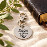 The Just Shall Live By Faith Clip On Charm