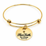 Have Faith In God Goldtone Charm Bracelet