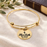 Have Faith In God Goldtone Charm Bracelet