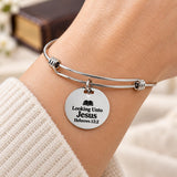 Looking Unto Jesus Charm Bracelet