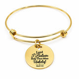 I Believe Mark 9 24 Goldtone Charm Bracelet
