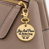 Joy And Peace In Believing Goldtone Clip On Charm