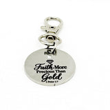 Faith More Precious Than Gold Clip On Charm
