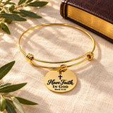 Have Faith In God Goldtone Charm Bracelet