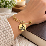 Shield Of Faith Goldtone Charm Bracelet