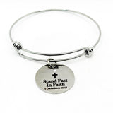 Stand Fast In Faith Charm Bracelet