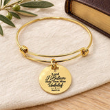 I Believe Mark 9 24 Goldtone Charm Bracelet