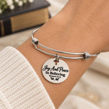 Joy And Peace In Believing Charm Bracelet