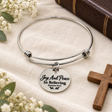 Joy And Peace In Believing Charm Bracelet
