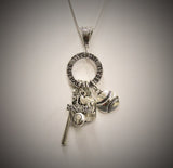 Baseball Pendant on Silver Chain, I Love Baseball, Baseball Mom, Mothers Day Gift, Gift For Her, Baseball Mama, Girlfriend Gift