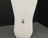 Serenity Courage Wisdom Heart on Silver Chain Necklace, Serenity Prayer Necklace, Christian Jewelry Recovery Gift for Her, Mom Gift