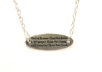 Braver Than You Believe - Stronger Than You Seem - Smarter Than You Think Chain Necklace, Inspirational, Believe In Yourself, Motivational