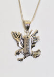Trust In The Lord and Soar on Wings Like Eagles Pendant on Silver Chain; Isaiah 40:31 Bible Verse Jewelry, Gift For Her