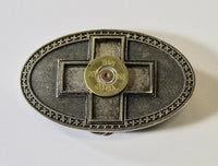 Silvertone Shotgun Shell Cross Belt Buckle, Southwestern Style, Gift For Her, Girlfriend Gift, Valentines Day Gift, Valentine Gift; Country