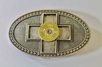 Silvertone Shotgun Shell Cross Belt Buckle, Southwestern Style, Gift For Her, Girlfriend Gift, Valentines Day Gift, Valentine Gift; Country